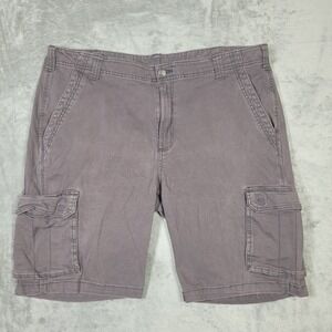 Berne Cargo Shorts Mens 42 Gray Hiking Workwear Multi Pockets Camping Outdoor